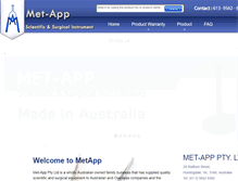 Tablet Screenshot of metapp.com.au